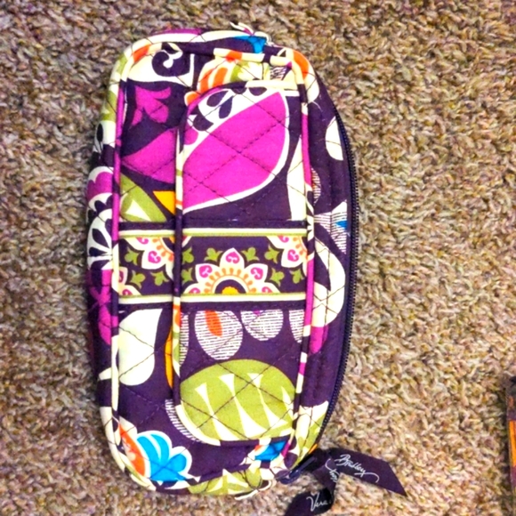 NWT Vera Bradley Small Trolley & NWOT Mirror Cosmetic Case in "Plum Craz… - Picture 4 of 8